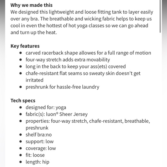 NEW! lululemon 105 F Singlet -Size 2 - Picture 4 of 8